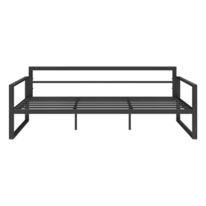 3-Seat All-Weather Outdoor Black Metal Sofa Chair