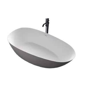Solid Surface Freestanding tub in White Color