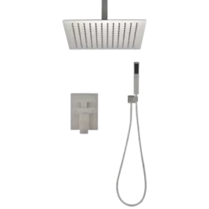 Ceiling Mounted Shower System Combo Set with Handheld and 10"Shower head