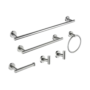 6 Piece Stainless Steel Bathroom Towel Rack Set Wall Mount