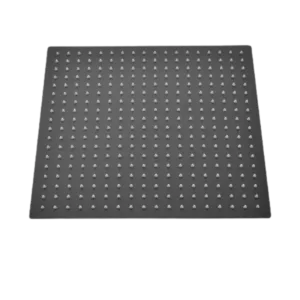 16 Inch Square Rain Shower Head Matte Black 304 Stainless Steel Showerhead
