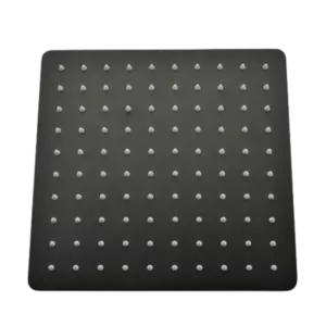 12 Inch Square Rain Shower Head Matte Black 304 Stainless Steel Showerhead