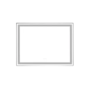 48 x 36 LED Lighted Bathroom Wall Mounted Mirror with High Lumen+Anti-Fog Separately Control