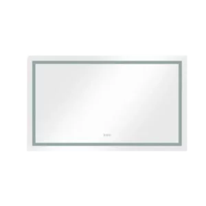 60*36 LED Lighted Bathroom Wall Mounted Mirror with High Lumen+Anti-Fog Separately Control+Dimmer Function