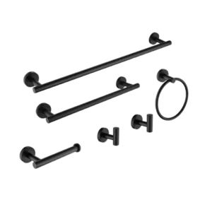 6 Piece Stainless Steel Bathroom Towel Rack Set Wall Mount
