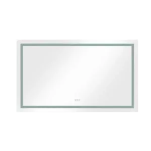 60*36 LED Lighted Bathroom Wall Mounted Mirror with High Lumen+Anti-Fog Separately Control+Dimmer Function