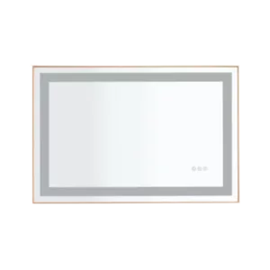 36 x 24 LED Lighted Bathroom Wall Mounted Mirror with High Lumen+Anti-Fog Separately Control