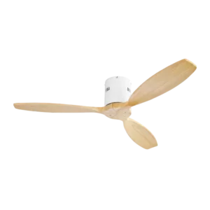 52 in. Indoor/Outdoor White Ceiling Fan without light, Remote Control and 6 Speed Reversible DC Motor