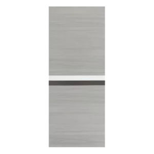 ELF 28" x 80" Melamine Integrated Door Slab + Frame + Casing Kit, Modern Interior Door Panel, Protected By 2mm Thick Melamine Layer, Painting Free, Waterproof, Moisture-proof, Anti Deformation