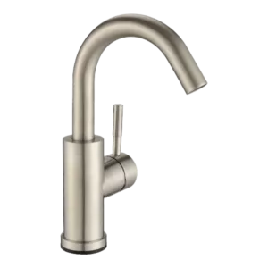 Single Hole Bathroom Faucet in Brushed Nickel