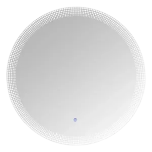 24 in. W x 24 in. H Round Frameless LED Light with Anti-Fog Wall Mounted Bathroom Vanity Mirror