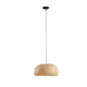 Astrid Bowl Shaped Bamboo Pendant Light with Bamboo Shade For Indoor
