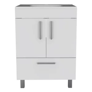 Clifton 2-Door Rectangle Single Bathroom Vanity White