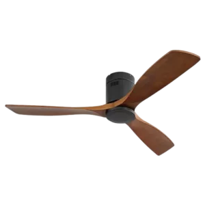 mollie 52-Inch Outdoor Ceiling Fan with LED Light Remote Control for Patio Porch Kitchen Living Dining Room Bedroom Indoor Home Office Reversible DC Motor Modern 3 Wood Blades 6-Speeds Noiseless Black