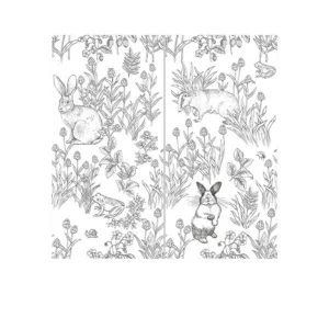 TRCEM002111 – 600x1200mm Porcelain Ceramic Tile with Matte Finish and Ultra-Durable Floral/Geometric Design