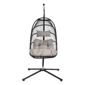 Swing Egg Chair With Stand for Outdoor Balcony Indoor and Bedroom
