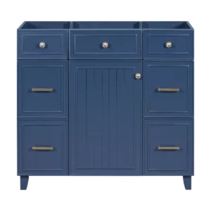 [Cabinet Only] 36" Bathroom Vanity-Blue