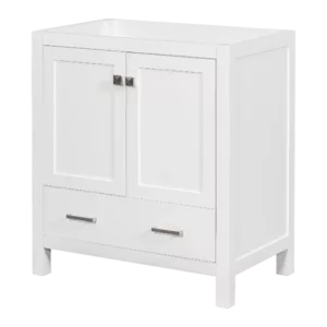 [Cabinet Only] 30" White Bathroom Vanity