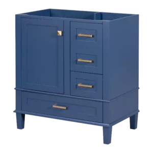 [Cabinet only] 30" Bathroom Vanity Blue