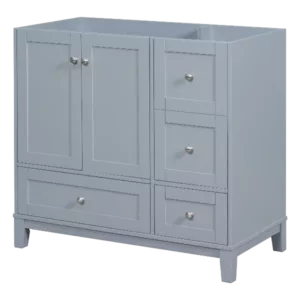 [Cabinet Only] 36" Bathroom Vanity-Gray Blue