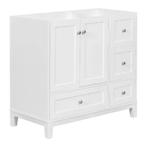 [Cabinet Only] 36" Bathroom vanity, white