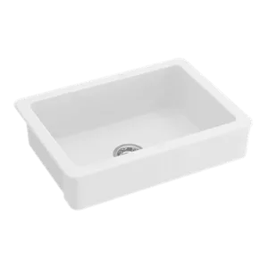 30 in. Single Bowl Farmhouse Kitchen Sink in White Color