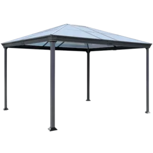 10 ft. Width x 12 ft. Length Outdoor Canopy Gazebo for Sun-Shade and Rainproof, Easy Setup Shelter Canopy for Deck Backyard,Wedding,Garden in Black Color