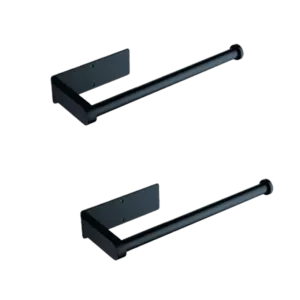 Cabinet Stainless Steel Paper Towel Holder in Matte Black