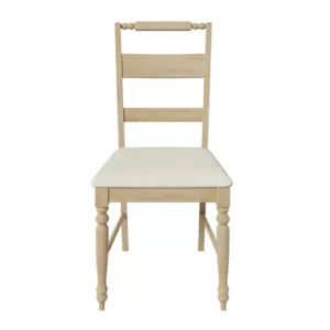 Modern Natural 6 Piece Dining Set with Turned Legs Rectangular Table  With 4 Upholstered Dining Chairs And Bench For Dining Room