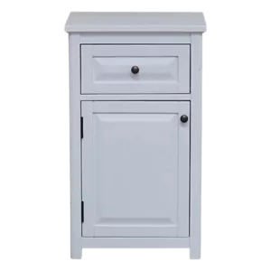 Wooden 17 in. D x 29 in. H Rectangular Floor  Mount Freestanding Bath Storage Cabinet in Gray