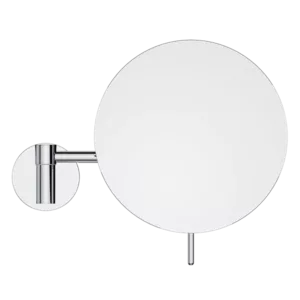 11.2 in. W x 13.2 in. H Small Round Chrome Wall Mounted Magnifying Bathroom Makeup Mirror