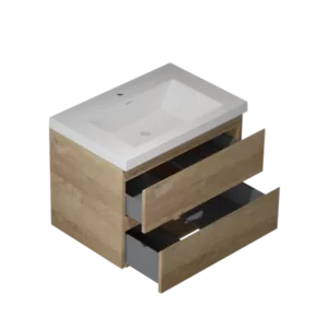29'' Solid Surface Vanity Sink for Bathroom in Brown
