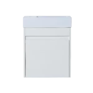 18'' Floating Wall-Mounted Bathroom Vanity with White Resin Sink & Soft-Close Cabinet Door