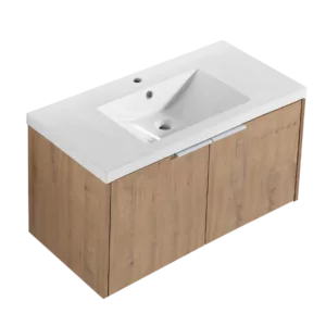 Modern Design 36 Inch Float Mounting Bathroom Vanity With Sink Soft Close Door,2 Doors