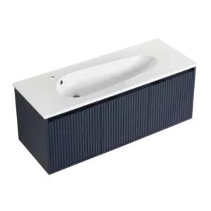 48" Floating Bathroom Vanity with Drop-Shaped Resin Sink
