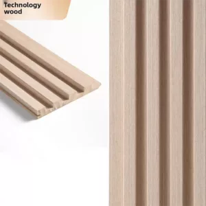 TRWSL001011 - 9 ft. x 0.48 ft. x 0.7 in. Technology Wood Decorative Wood Slat Wall Panel