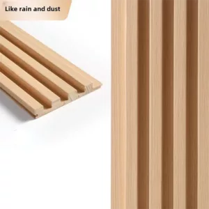 TRWSL001012 - 9 ft. x 0.48 ft. x 0.7 in. Like rain and dust Decorative Wood Slat Wall Panel