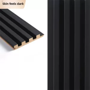 TRWSL001016 - 9 ft. x 0.48 ft. x 0.7 in. Silver Pear Wood Decorative Wood Slat Wall Panel