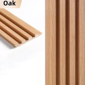 TRWSL00102 - 9 ft. x 0.48 ft. x 0.7 in. Oak Decorative Wood Slat Wall Panel