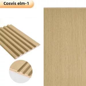 TRWSL001044 - 9 ft. x 0.48 ft. x 0.7 in. Cosvis elm Decorative Wood Slat Wall Panel