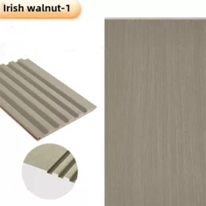 TRWSL001047 - 9 ft. x 0.48 ft. x 0.7 in. Irish walnut Decorative Wood Slat Wall Panel