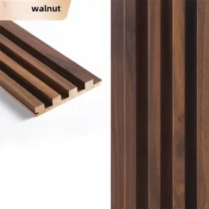 TRWSL00105 - 9 ft. x 0.48 ft. x 0.7 in. Walnut Decorative Wood Slat Wall Panel