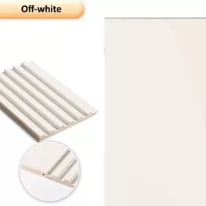 TRWSL001053 - 9 ft. x 0.48 ft. x 0.7 in. Off white Decorative Wood Slat Wall Panel